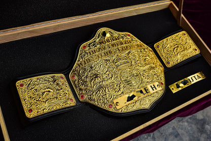 3D Big Gold — CNC Machine Milled with Wooden Engraved Box