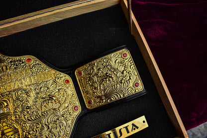 3D Big Gold — CNC Machine Milled with Wooden Engraved Box