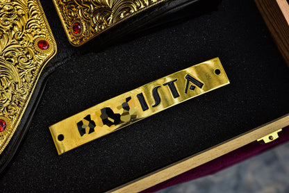 3D Big Gold — CNC Machine Milled with Wooden Engraved Box