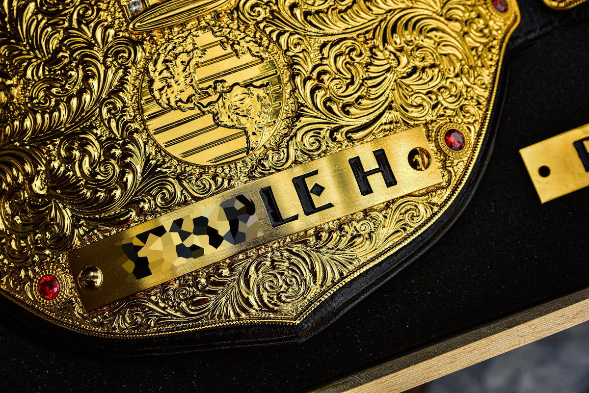 3D Big Gold — CNC Machine Milled with Wooden Engraved Box