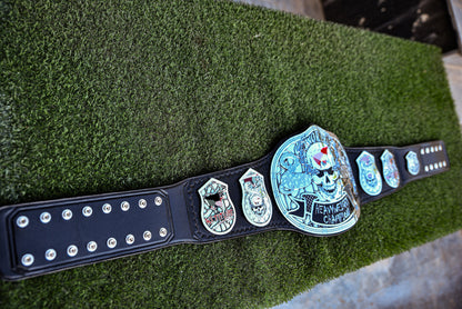 Smoking Skull Title Belt Silver Version