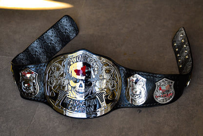 Smoking Skull Title Belt Silver Version