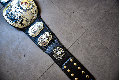 Smoking Skull Title Belt Silver Version