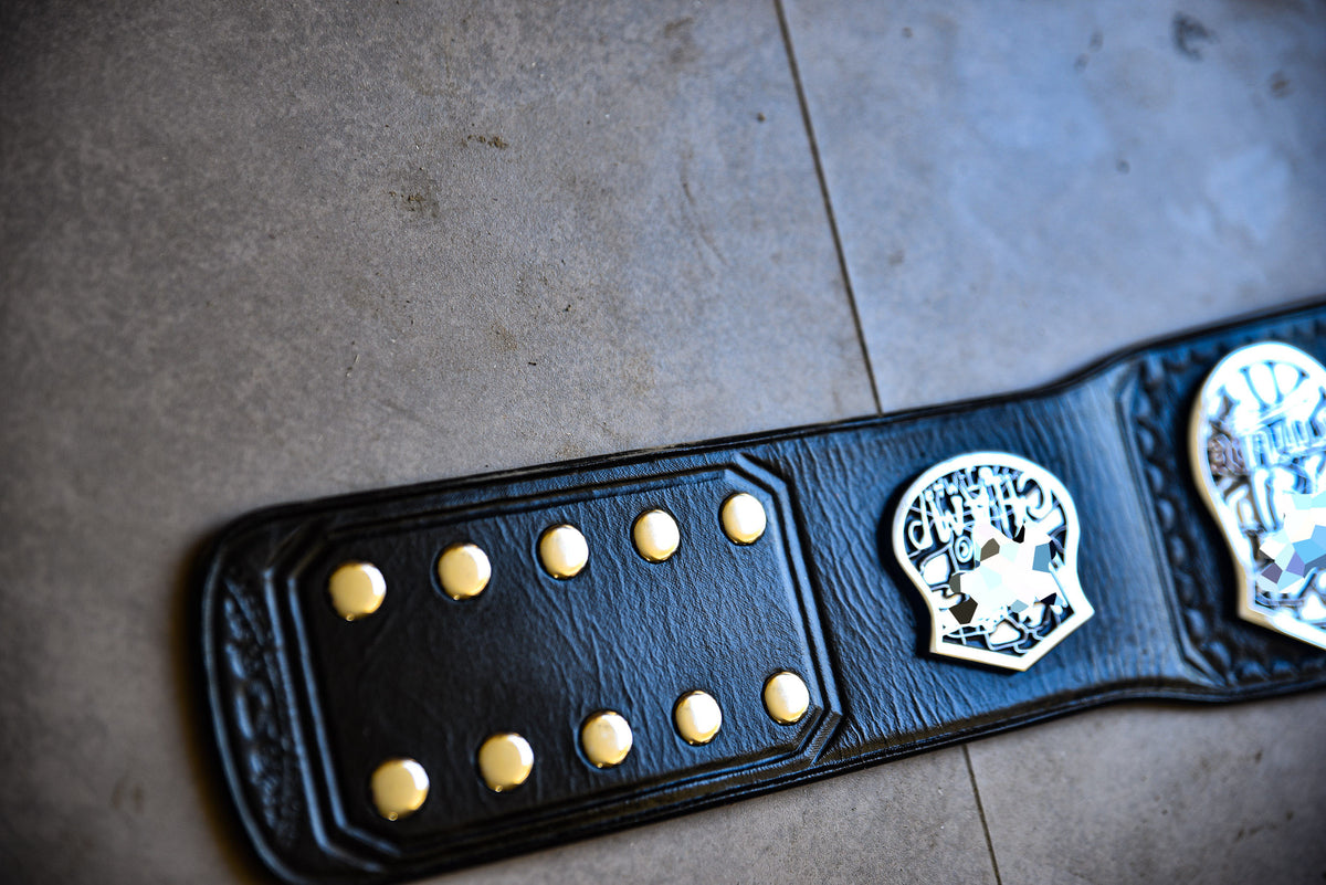 Smoking Skull Title Belt Silver Version