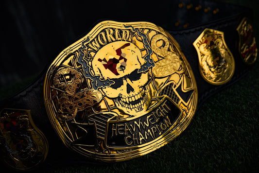 Smoking Skull Title Belt Gold version Ring Accurate Gallery 1
