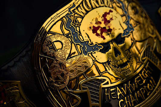 Smoking Skull Title Belt Gold version Ring Accurate Gallery 1