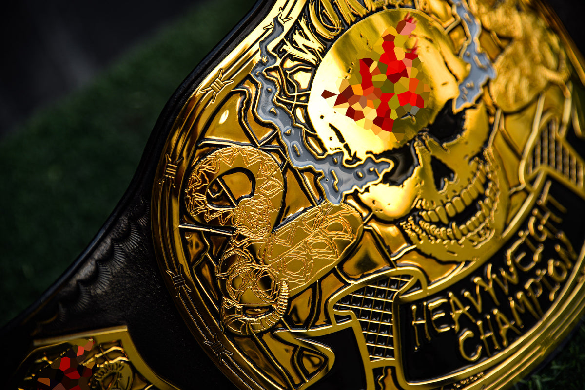 Smoking Skull Title Belt Gold version Ring Accurate Gallery 1