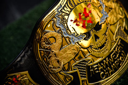 Smoking Skull Title Belt Gold version Ring Accurate Gallery 1