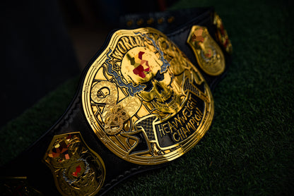 Smoking Skull Title Belt Gold version Ring Accurate Gallery 1