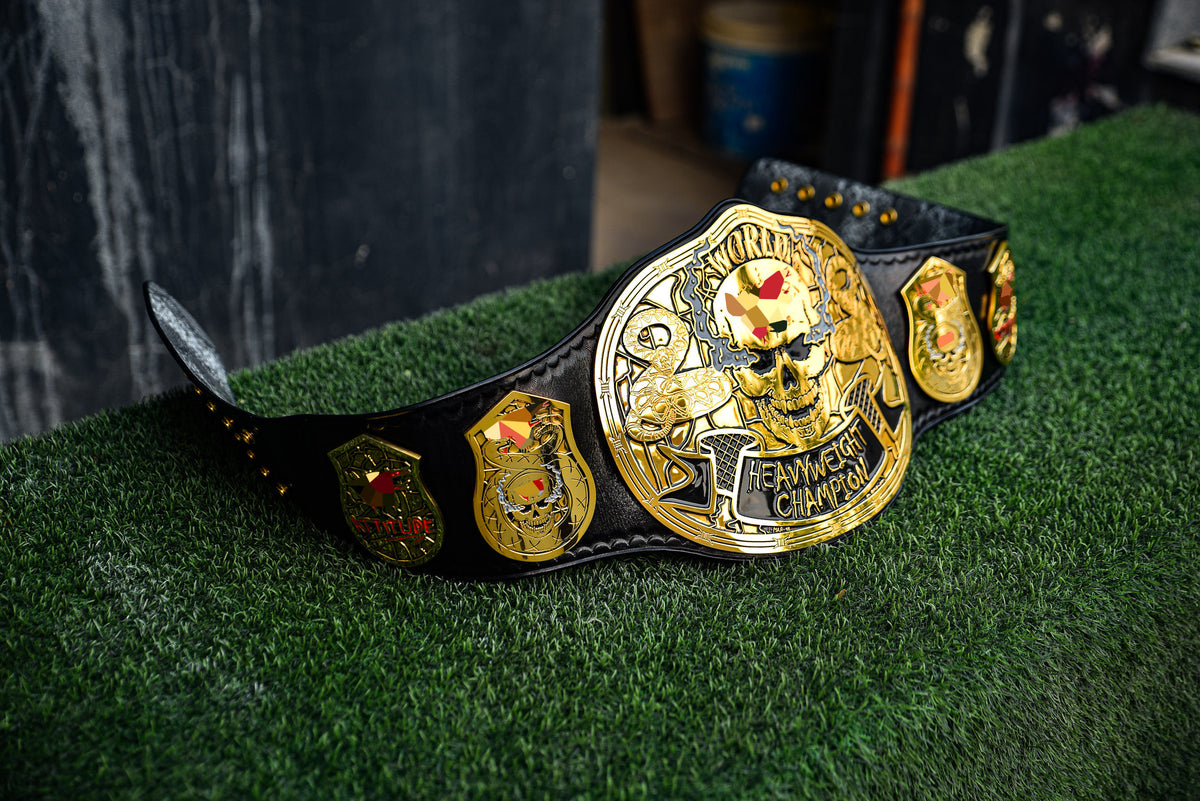 Smoking Skull Title Belt Gold version Ring Accurate Gallery 1