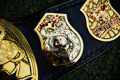 Smoking Skull Title Belt Gold version Ring Accurate Gallery 1