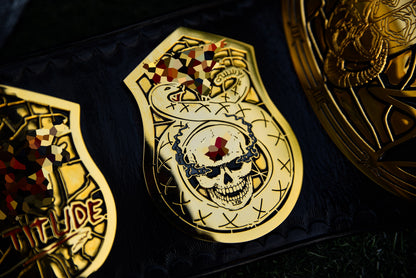 Smoking Skull Title Belt Gold version Ring Accurate Gallery 1