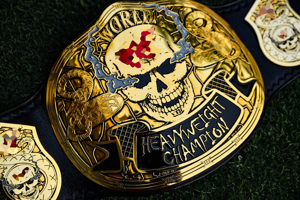 Smoking Skull Title Belt Gold version Ring Accurate Gallery 1