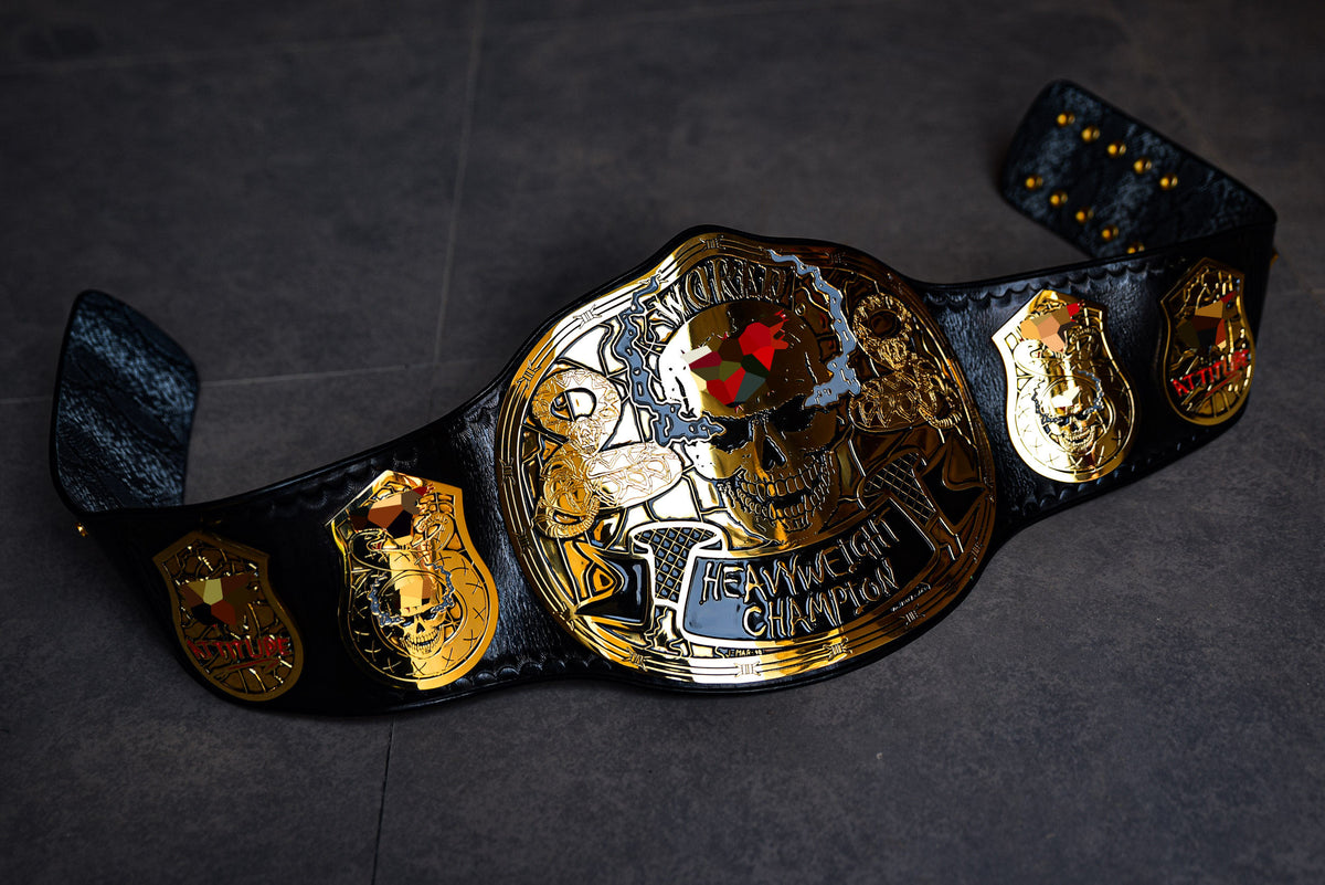 Smoking Skull Title Belt Gold version Ring Accurate Gallery 1