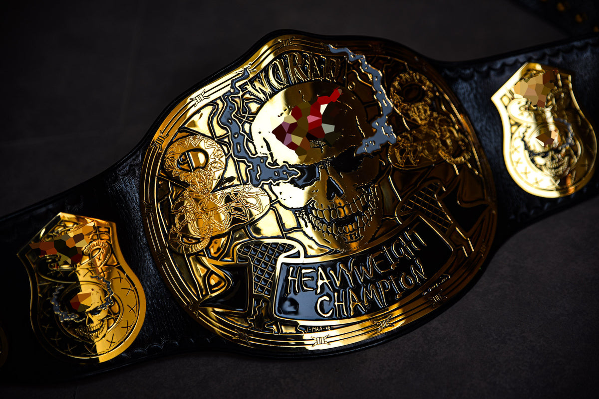 Smoking Skull Title Belt Gold version Ring Accurate Gallery 1