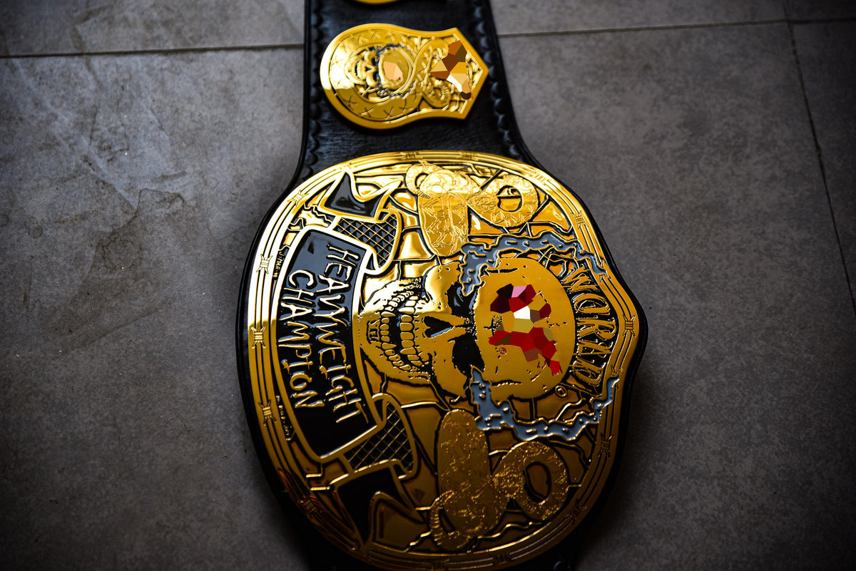 Smoking Skull Title Belt Gold version Ring Accurate Gallery 1