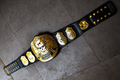 Smoking Skull Title Belt Gold version Ring Accurate Gallery 1