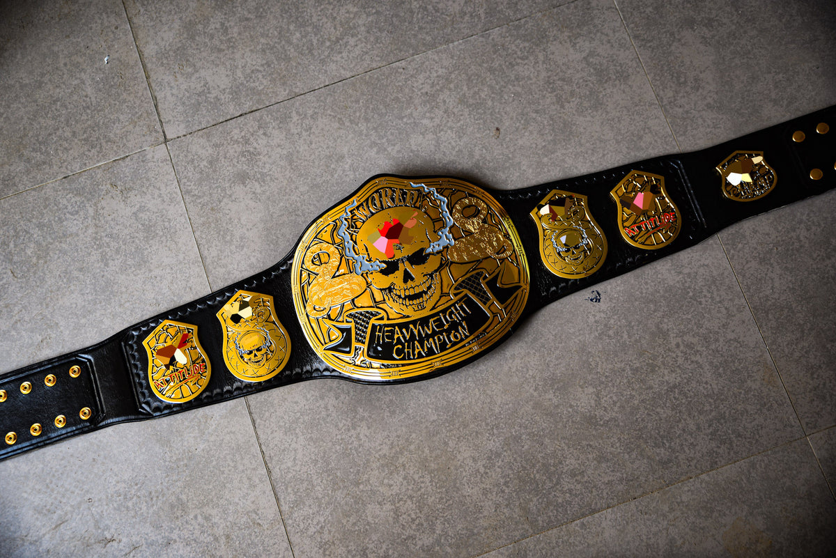 Smoking Skull Title Belt Gold version Ring Accurate Gallery 1