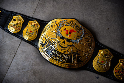 Smoking Skull Title Belt Gold version Ring Accurate Gallery 1