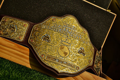 Premium Crumrine Big Gold on Brown Leather Gallery 1