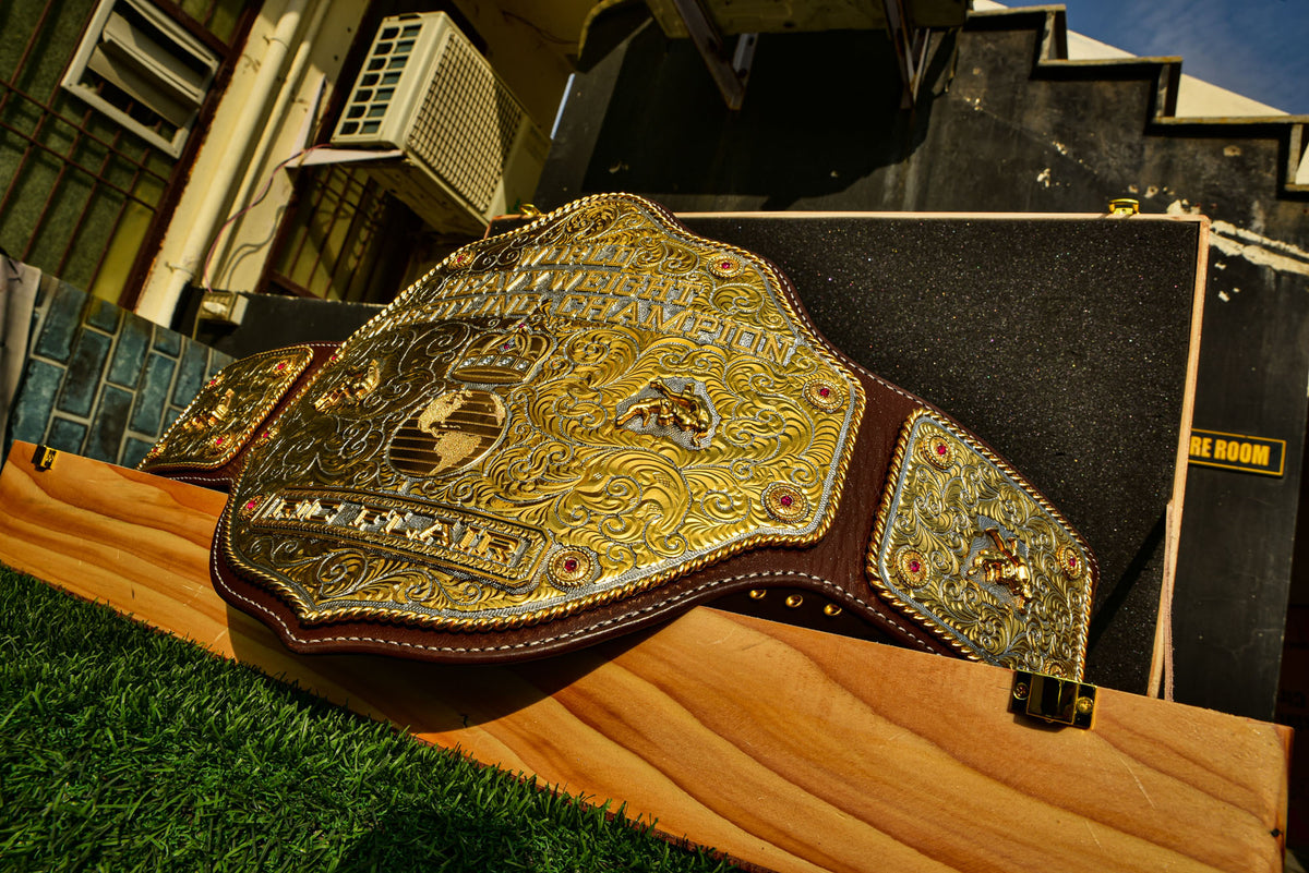 Premium Crumrine Big Gold on Brown Leather Gallery 1