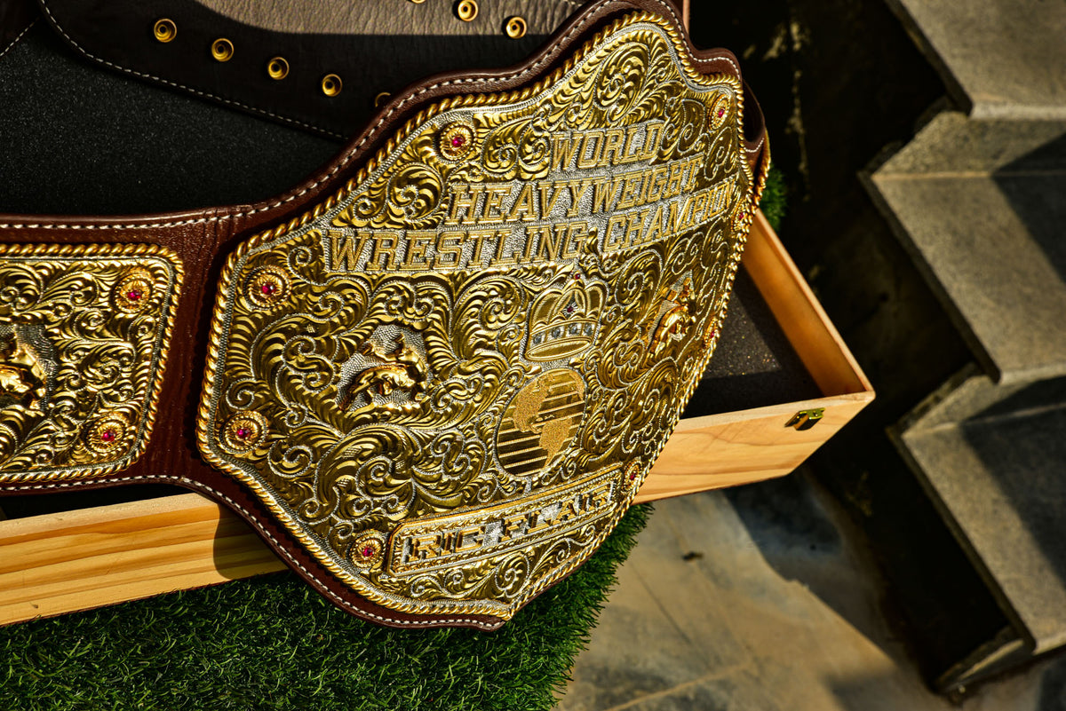 Premium Crumrine Big Gold on Brown Leather Gallery 1