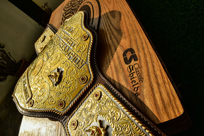 Premium Crumrine Big Gold on Brown Leather Gallery 1