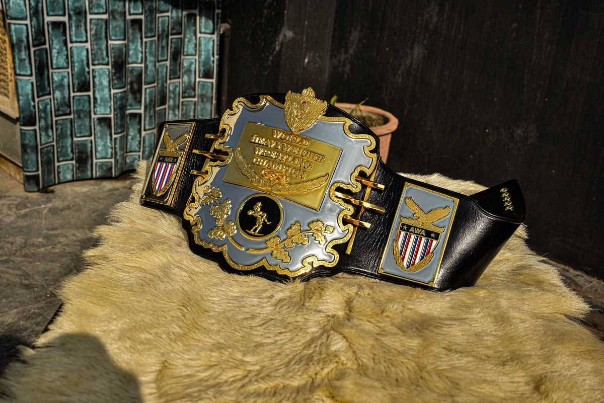 AWA World Title with Twisted Bars