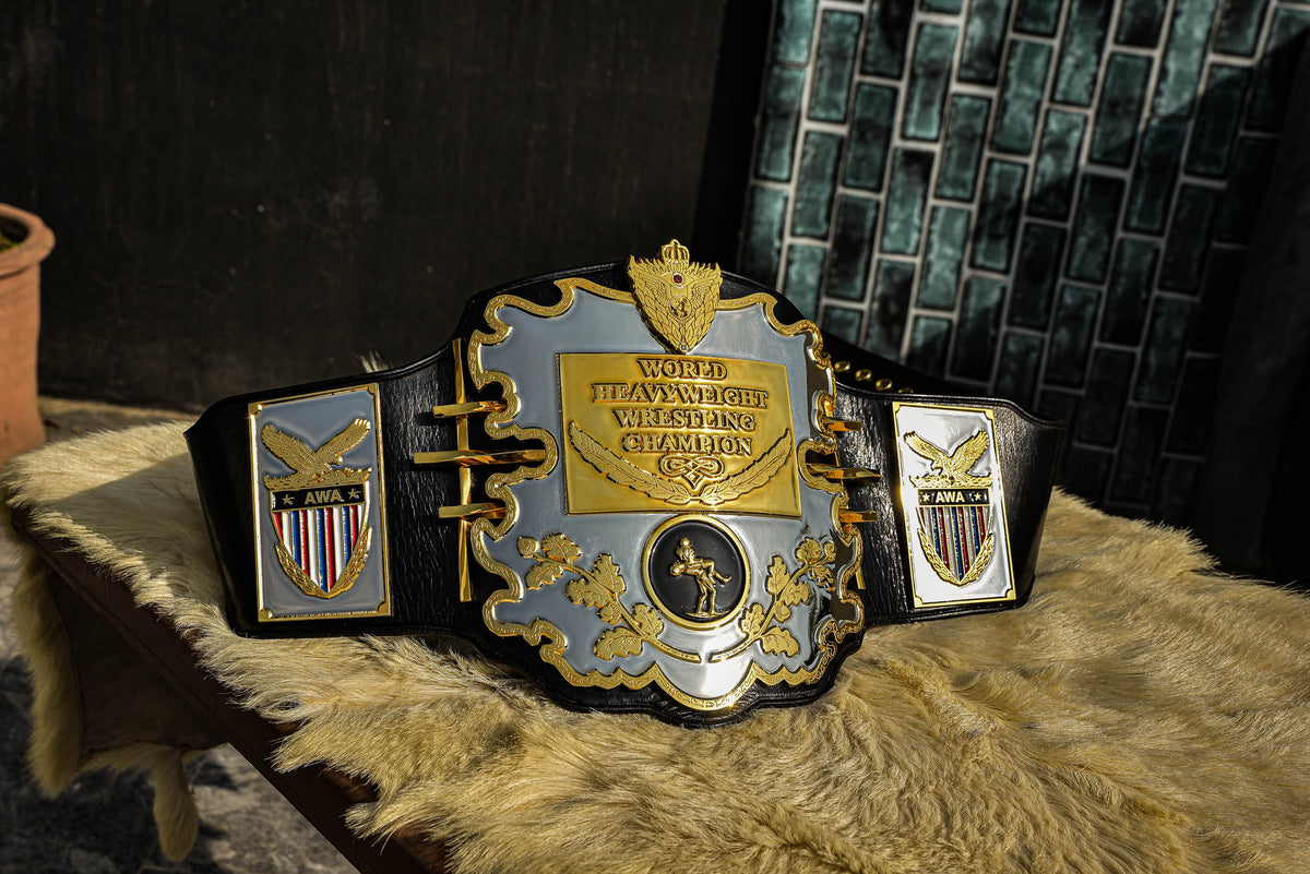 AWA World Title with Twisted Bars