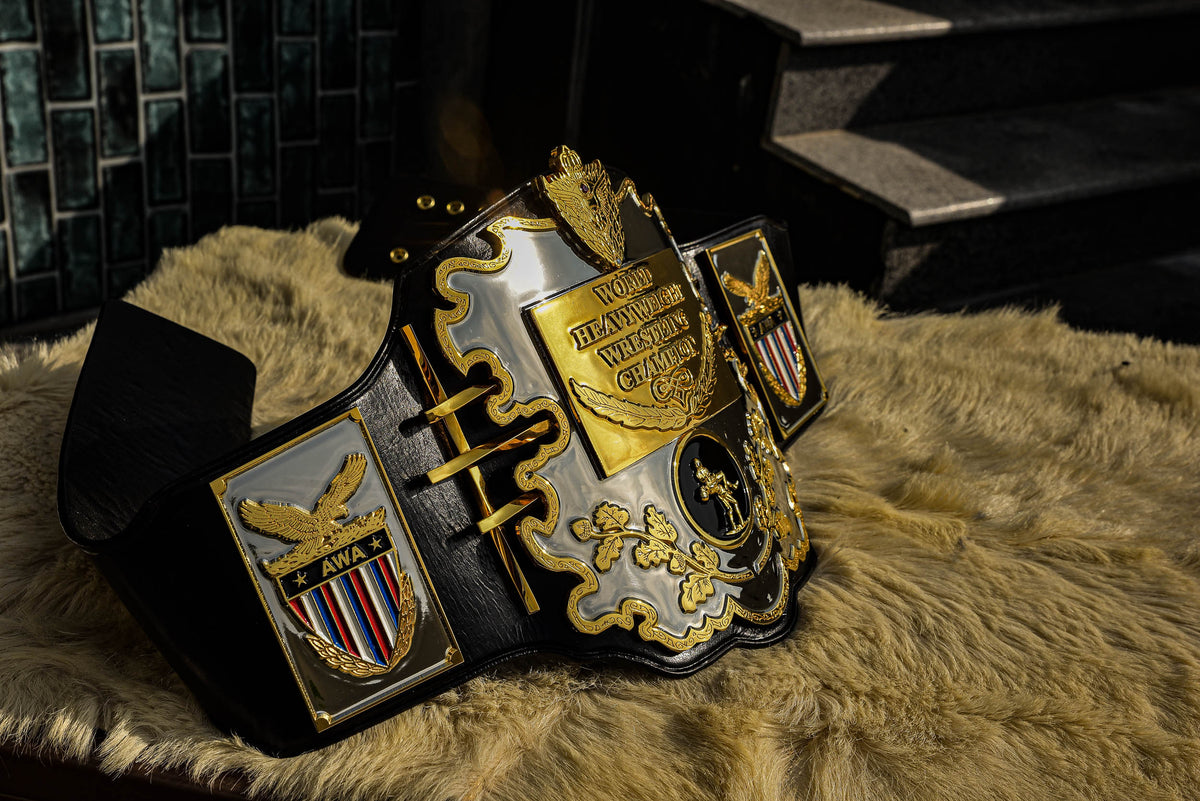 AWA World Title with Twisted Bars