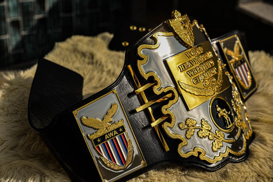AWA World Title with Twisted Bars