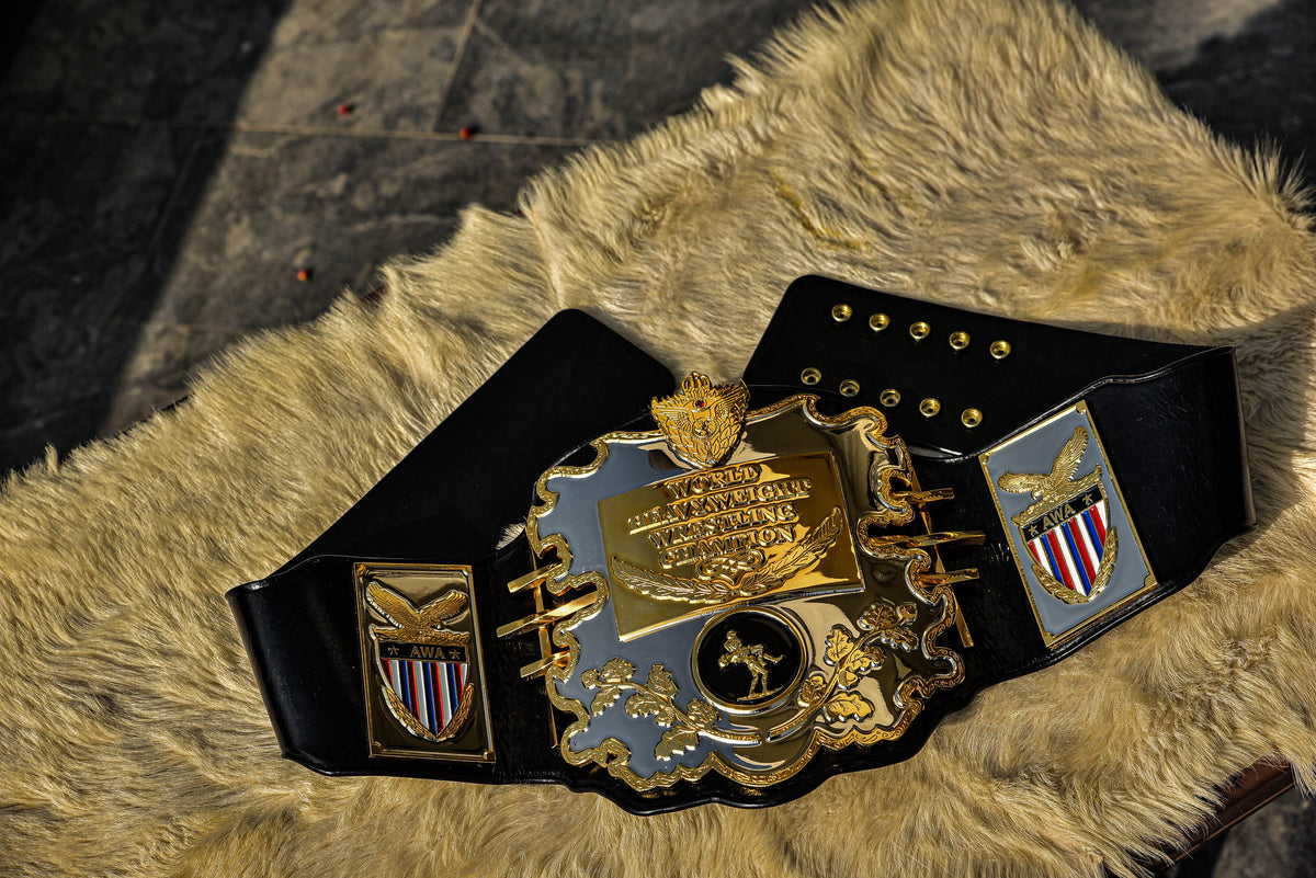 AWA World Title with Twisted Bars