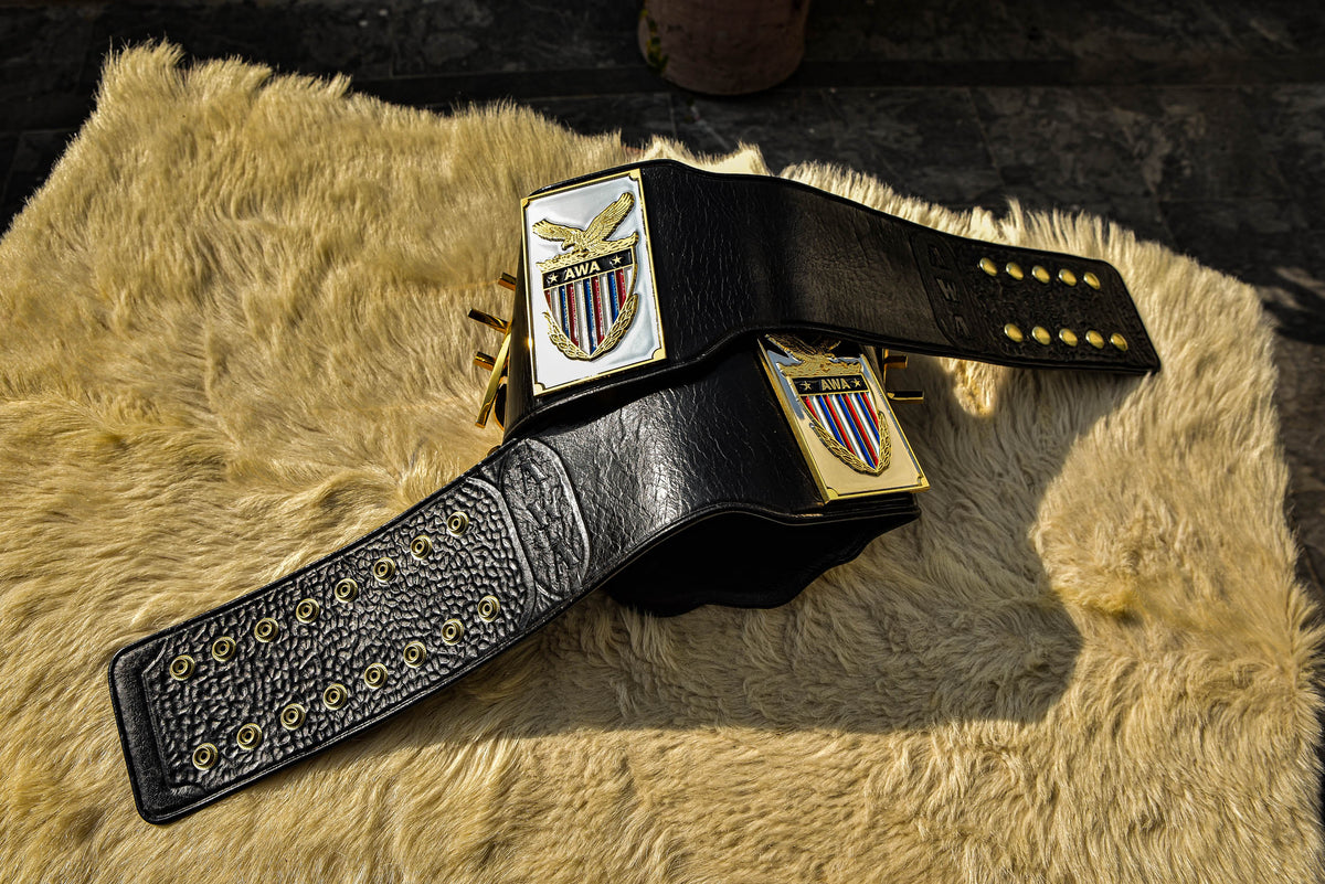 AWA World Title with Twisted Bars