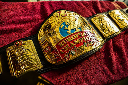 Block Logo Euro Title with Black Leather