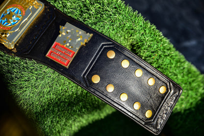 Block Logo Euro Title with Black Leather