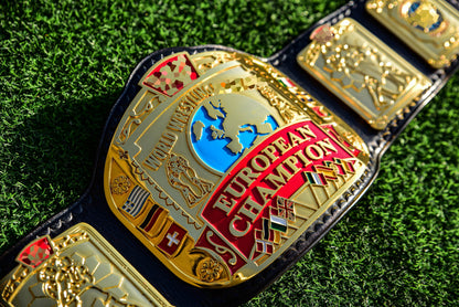 Block Logo Euro Title with Black Leather