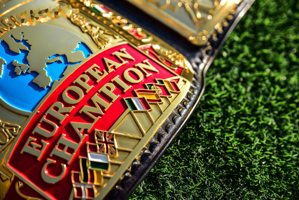 Block Logo Euro Title with Black Leather