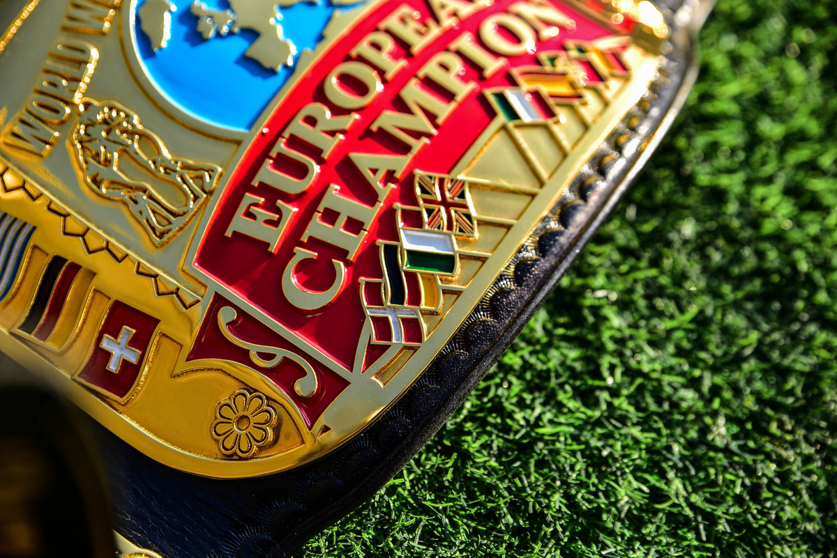 Block Logo Euro Title with Black Leather