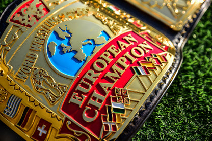 Block Logo Euro Title with Black Leather