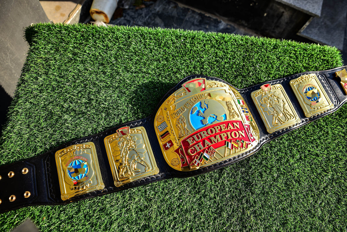 Block Logo Euro Title with Black Leather