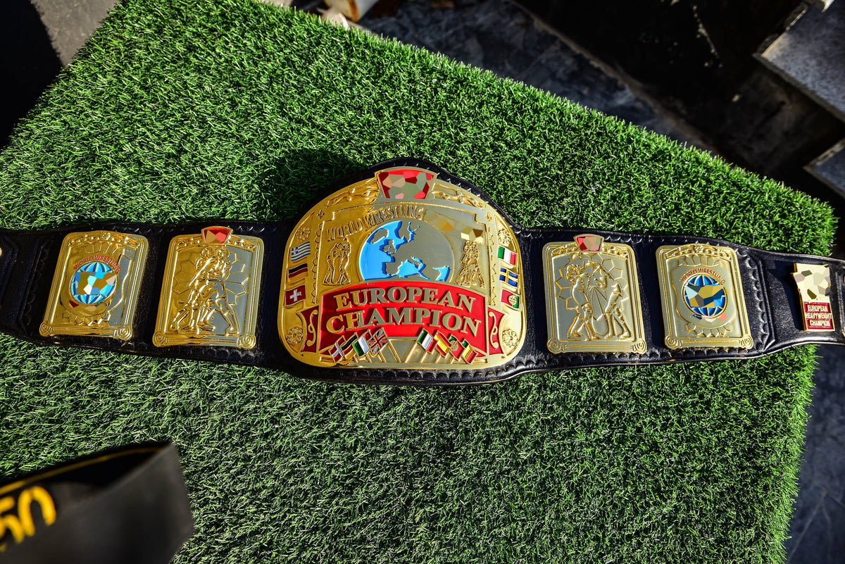 Block Logo Euro Title with Black Leather