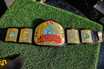 Block Logo Euro Title with Black Leather