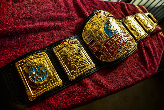 Block Logo Euro Title with Black Leather