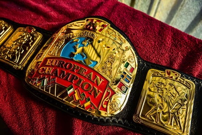 Block Logo Euro Title with Black Leather