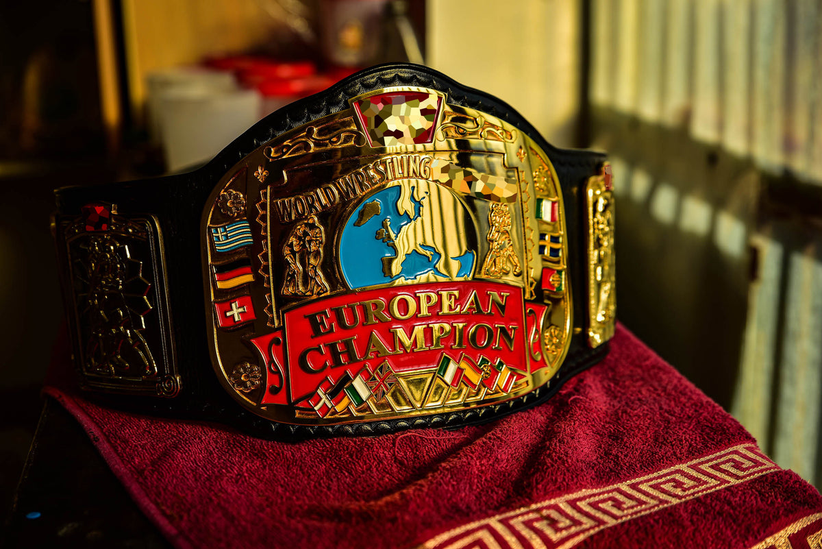 Block Logo Euro Title with Black Leather