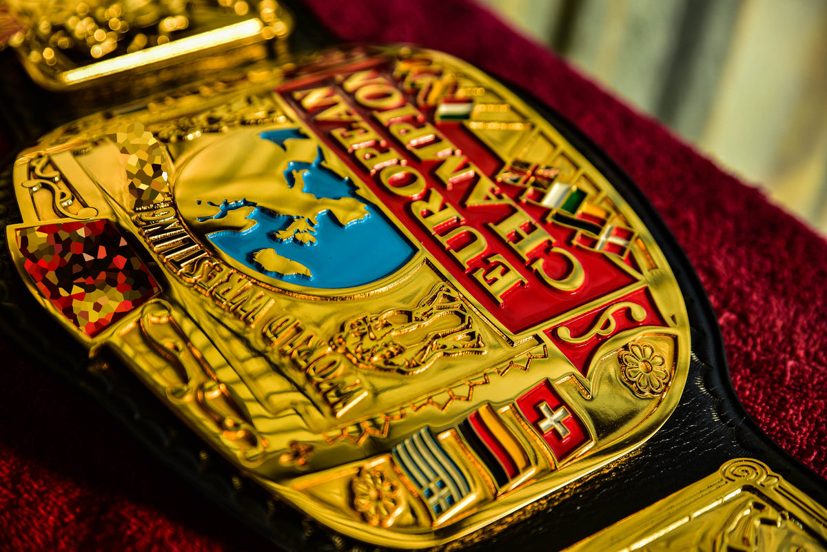 Block Logo Euro Title with Black Leather