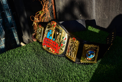 Block Logo Euro Title with Black Leather
