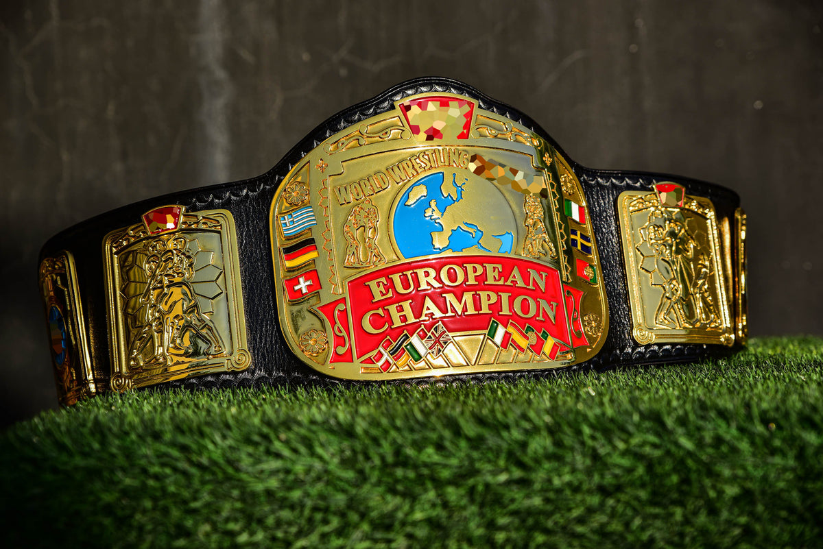Block Logo Euro Title with Black Leather