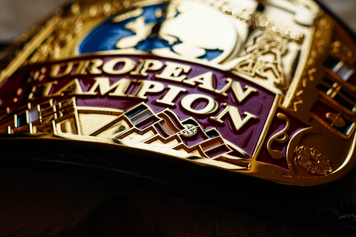 Block Logo Euro Title with Green Leather