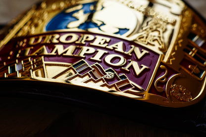 Block Logo Euro Title with Green Leather